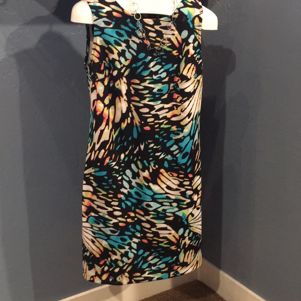 Worthington multicolored sheesh dress